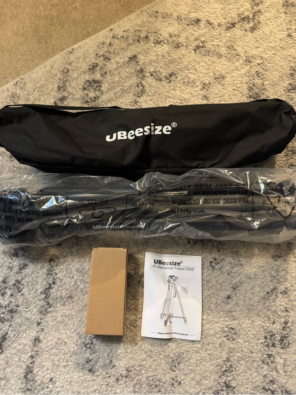 UBeesize Professional Tripod 5500 Camera Tripod Pan/Tilt Head Quick Release